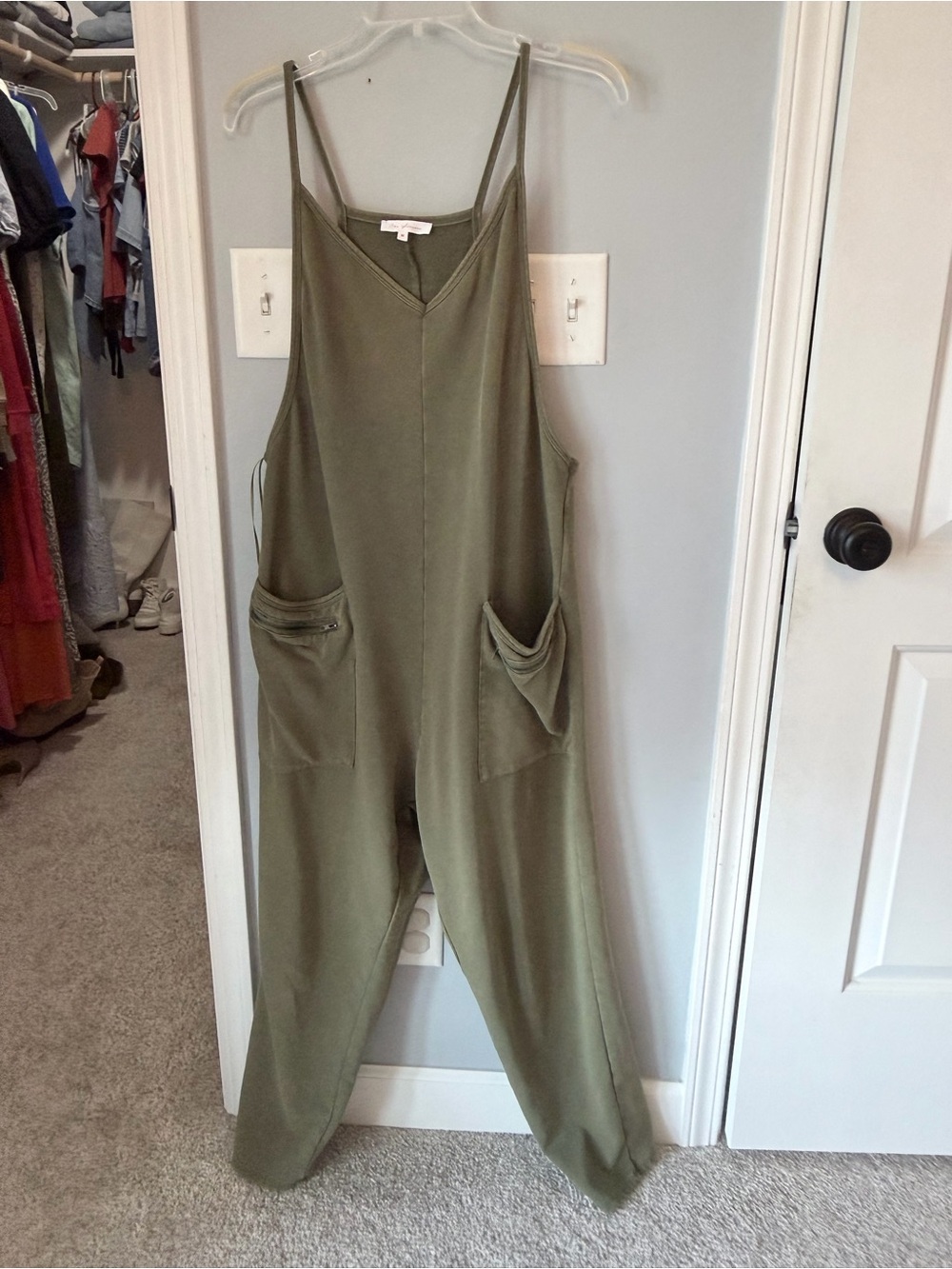 Ces Femme Olive Green Women's Utility Jumpsuit